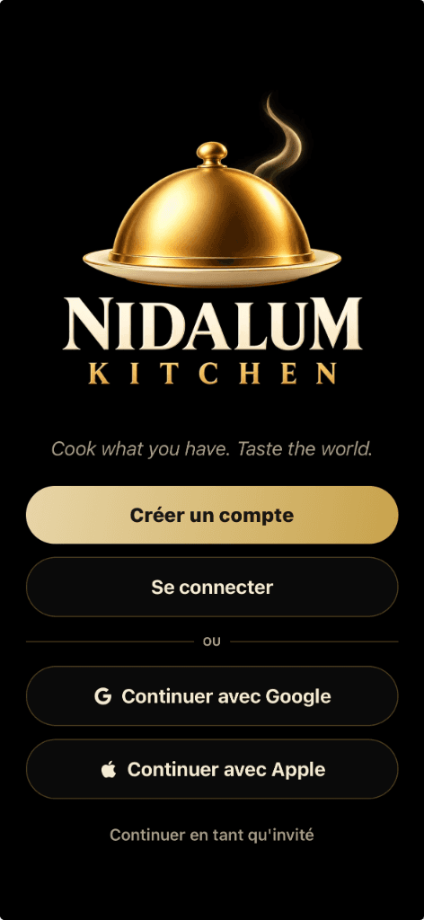 Couverture : NIDALUM Kitchen — Application Android Officielle